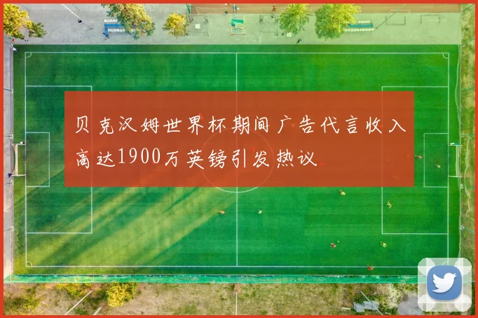 贝克汉姆世界杯期间广告代言收入高达1900万英镑引发热议